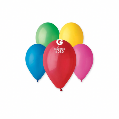 mixed latex balloons isolated view assortment pack