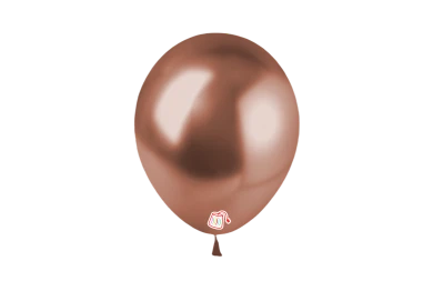 18 Inch Platinum Rose Gold Chrome Latex Balloons 15 Pack for Party Decorations