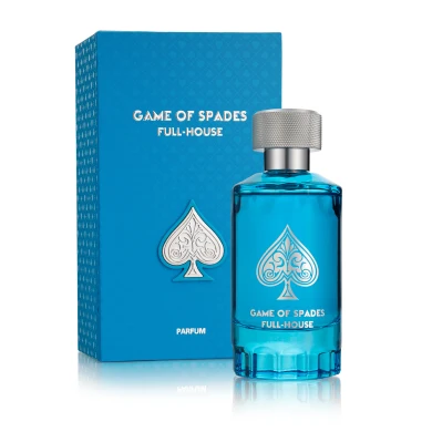 Game of Spades Full House Eau de Parfum 3.4 oz (100ml) – Unisex Amber Spicy Fragrance Spray for Men & Women