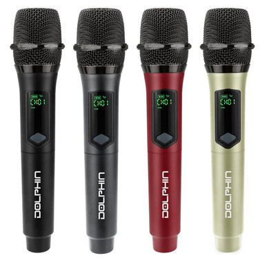 Dolphin Audio MCX-804 Wireless Microphone System with 4 Handheld Mics