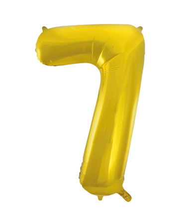 34" Balloon Number 7 Gold