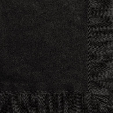 Black Large Paper Napkins 20 ct