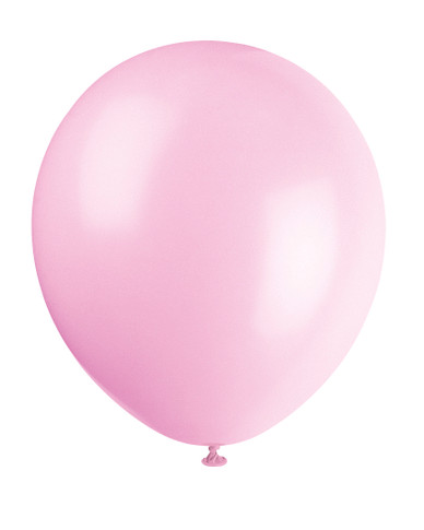 10 Balloons Helium Quality Petal Pink