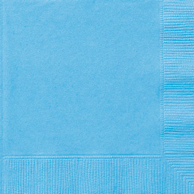 Powder Blue Paper Napkins Small