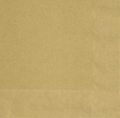 Gold Beverage Napkins 20 ct