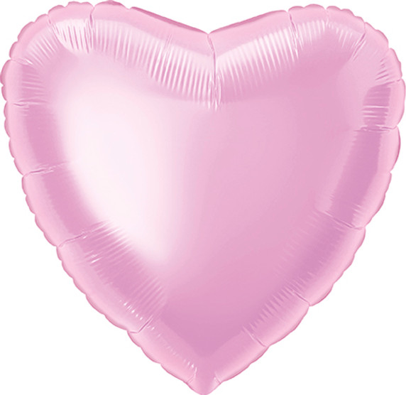 18" Pastel Pink Heart Shaped Foil Mylar Balloon