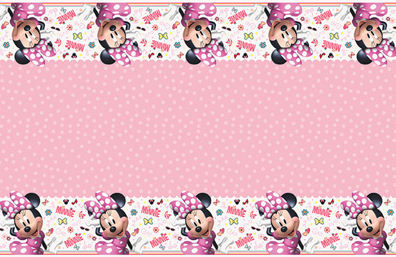 Minnie Plastic Tablecover 54 in x 84 in