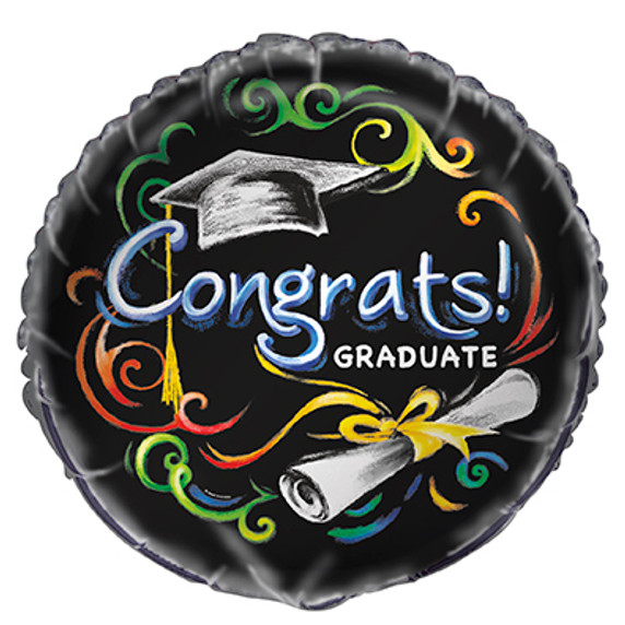 18" Congrats! Graduate Mylar Foil Balloon for Graduations