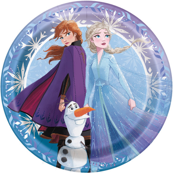 Small round character plate for kids parties