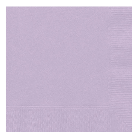 lavender paper napkins 6.5 x 6.5 inch 20-count for party tables