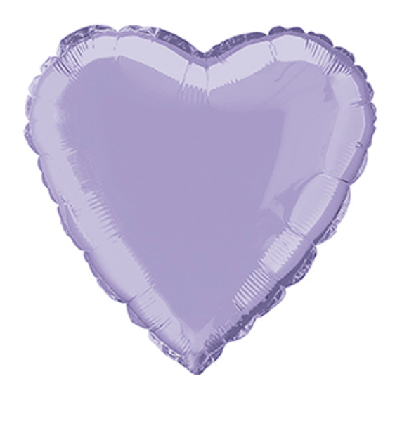 Metallic Lavender Heart Shaped Balloon, 18 in