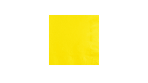 sunflower yellow small paper napkins for party table setting