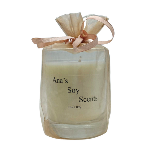 Sandalwood, Ana's Soy Scents 11oz Candle With Sheer Bag