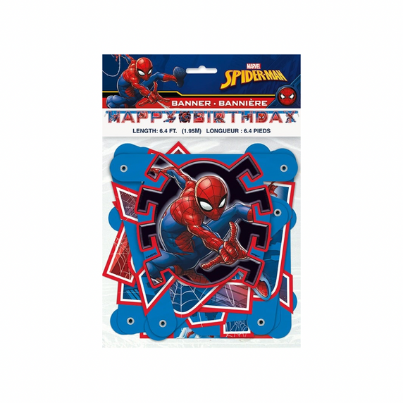 Marvel Spider-Man Happy Birthday banner 6.4ft