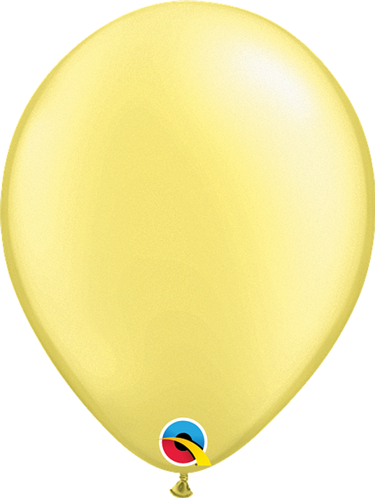 Add Elegance and Warmth with 11-inch Round Pearl Lemon Chiffon Latex Balloons (100ct)