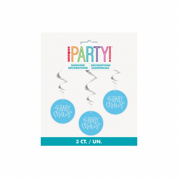 Baby shower hanging decorations 3ct