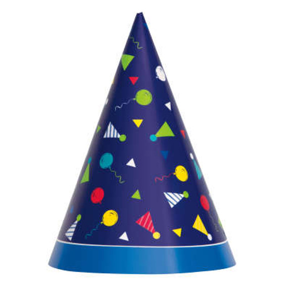 Peppy Birthday Party Hats 8ct