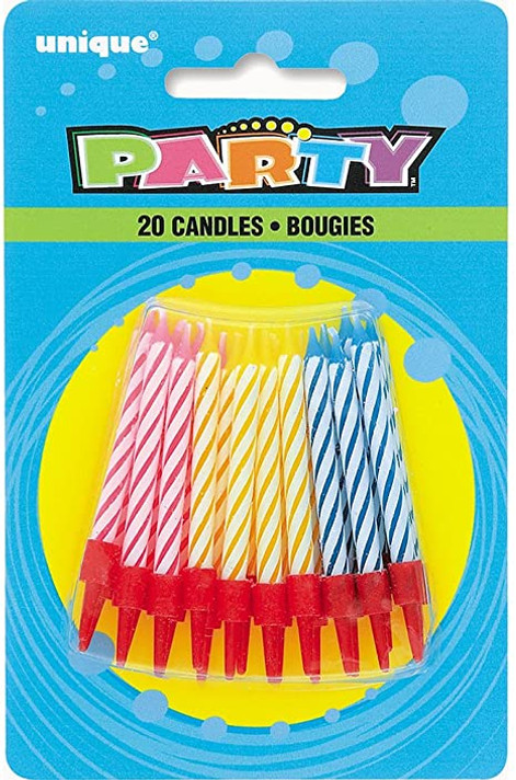 Birthday Candles and Holders (20ct)