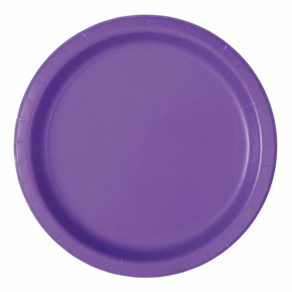 Neon purple party plate