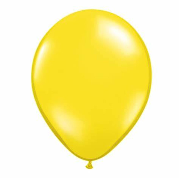 Add a Splash of Sunshine with 25 Round Citrine Yellow Latex Balloons - 11-inch Size