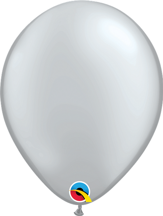 Shine Bright with Round Silver Latex Balloons - 11-inch (100ct) for Glamorous Celebrations