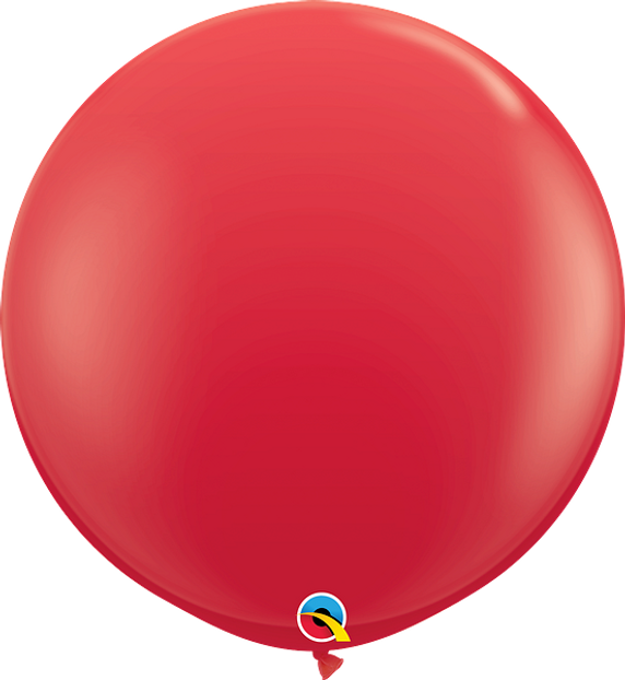 Make a Big Impact with Round Red Latex Balloons - 3ft (2ct) for Spectacular Celebrations