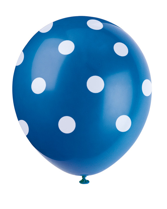 Colorful Delight: Latex Balloons with Polka Dots - 12 inch (6ct) - Bring Joy to Your Celebrations