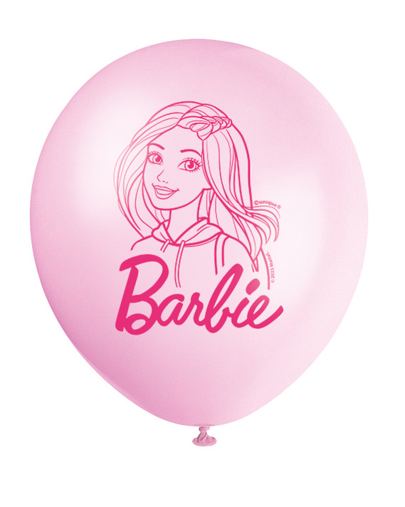 Barbie Magic: High-Quality Barbie Latex Balloons - 12 inch (8ct) - Perfect for Barbie-Themed Parties