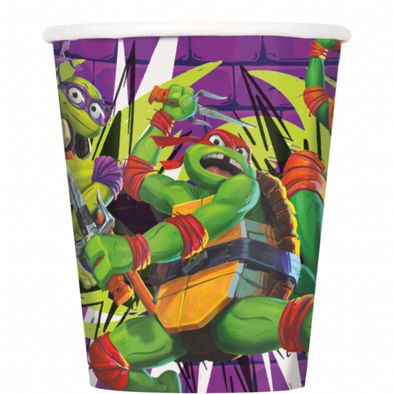 Ninja Turtle Paper Cups – 9 oz, 8 ct