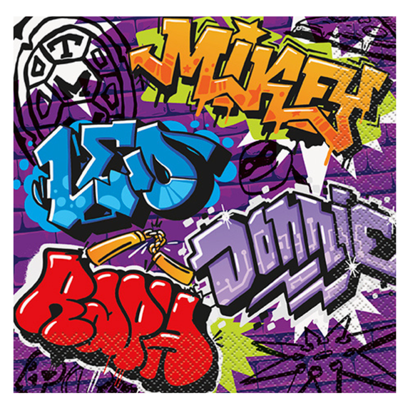 ninja turtles large paper napkins 16-count