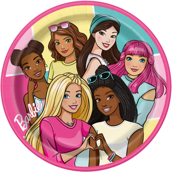 Dine Like a Barbie Princess: Barbie Paper Plates - 9 inch (8ct) - Experience the Magic of Barbie