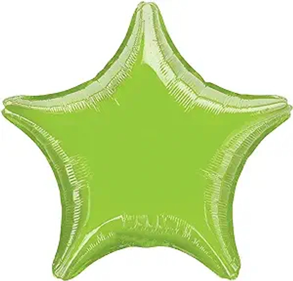 18'' Bulk Star Lime Green Foil Balloons: Add a Zesty Pop to Your Celebrations!