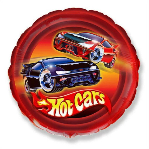 Rev Up the Celebration with our Hot Cars 18 inch Balloon - Perfect for Auto Enthusiasts!