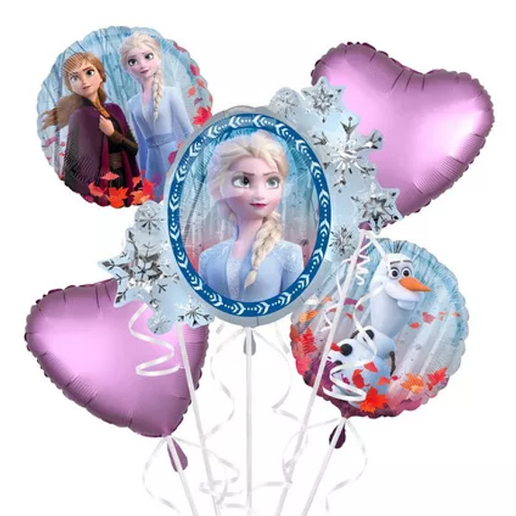 Experience the Magic with our Disney Frozen 2 Foil Balloon Bouquet - Perfect for Frozen Fans!