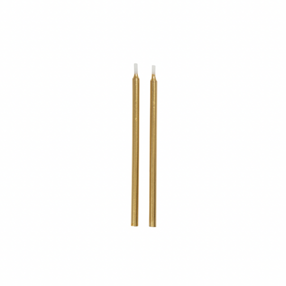 Elegant gold birthday cake candles