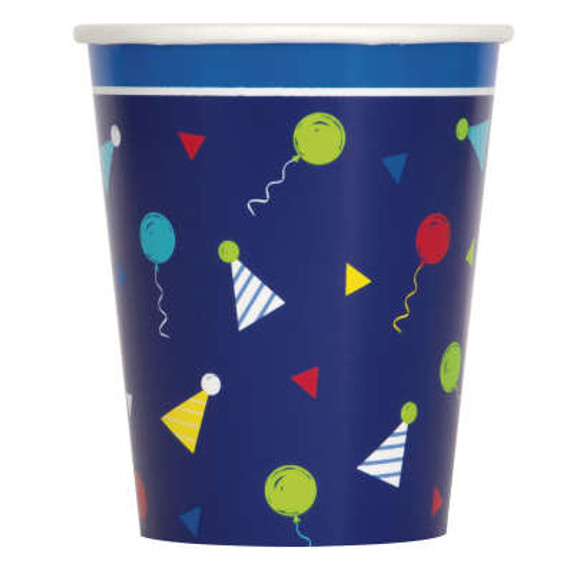 Peppy Birthday 9oz Paper Cups 8ct