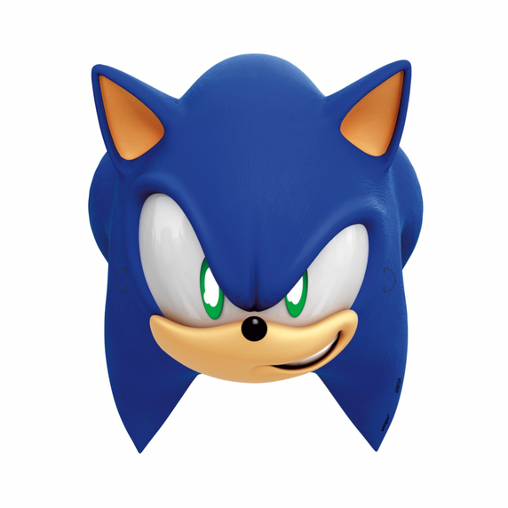 Paper Sonic character masks assorted styles