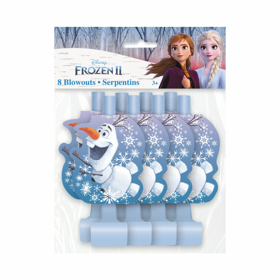 Kids party blowouts with Frozen II design