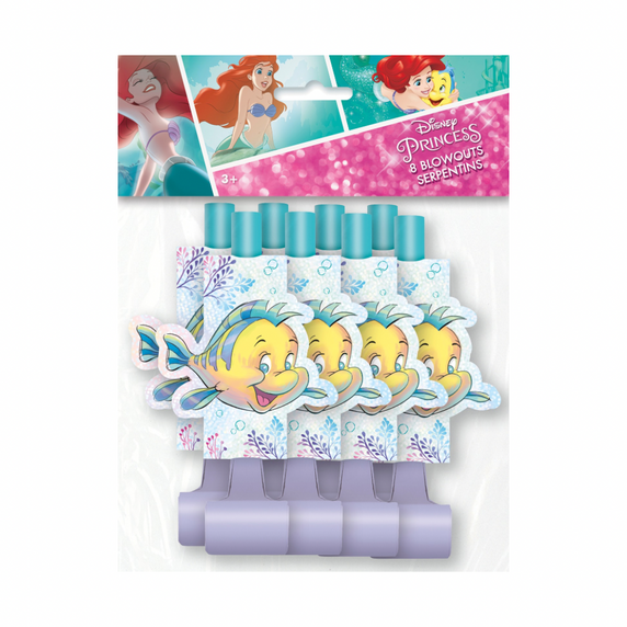 Ariel The Little Mermaid blowouts 8 pack