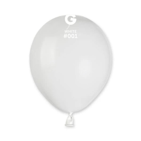 White Latex Balloons 5 Inch 100 Count