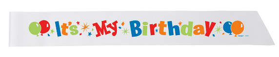 Party sash for birthday girl or teen celebration