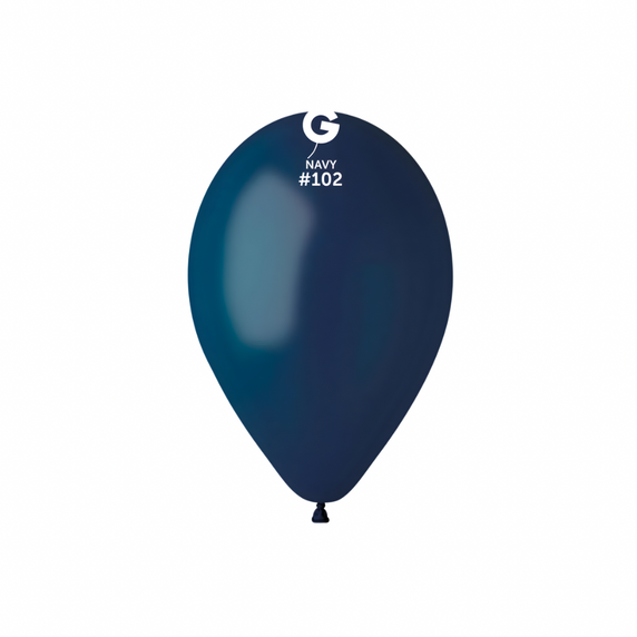 Gemar Navy Blue Latex Balloons 12” 50 Count