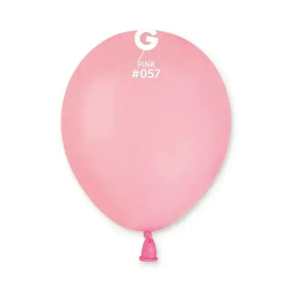 Gemar 5 Inch Pink Latex Balloons – 100 Pack #002 Standard