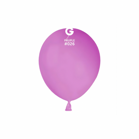 neon purple latex balloon #095 with bright vibrant color