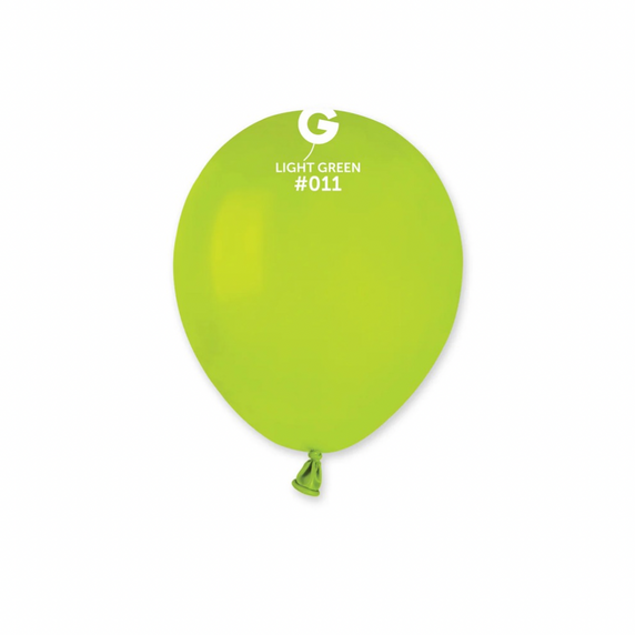 small green latex balloons arranged for party décor