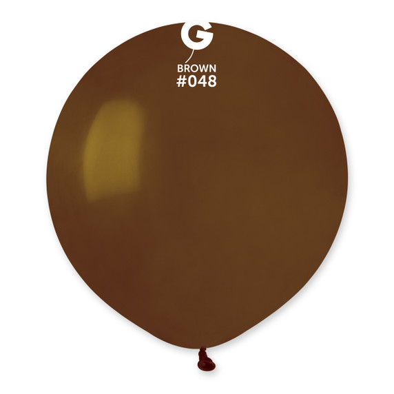 Gemar 12" Brown Latex Balloons (50-Pack) – Biodegradable Balloons for Rustic, Autumn & Neutral-Themed Decor