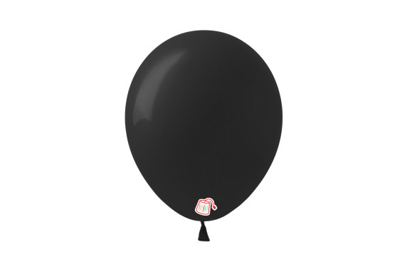 12 ct Black Helium-Quality Gemar Balloons