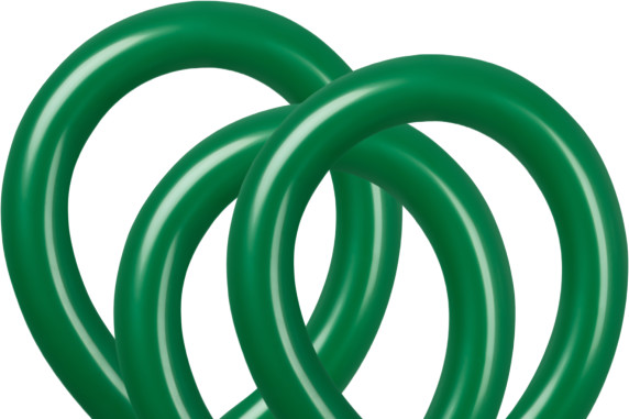T260 Hunter Green Twisting Balloons – 50 Pack (Beads Up) Premium Latex Balloons for Balloon Sculpting and Event Decorations