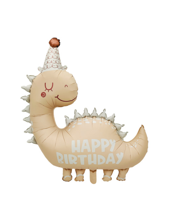 31-inch Dino Happy Birthday Foil Balloon featuring a fun dinosaur design for kids’ parties and celebrations