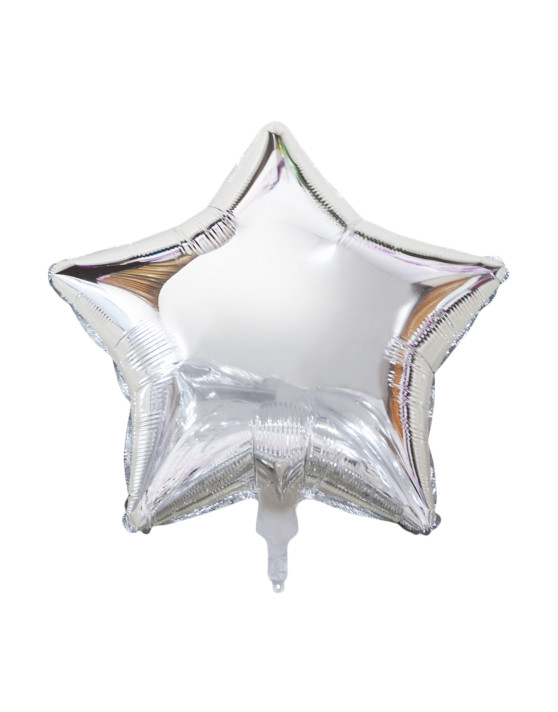 29-inch Silver Star Foil Balloon for Birthday, Anniversary, or Party Decorations
